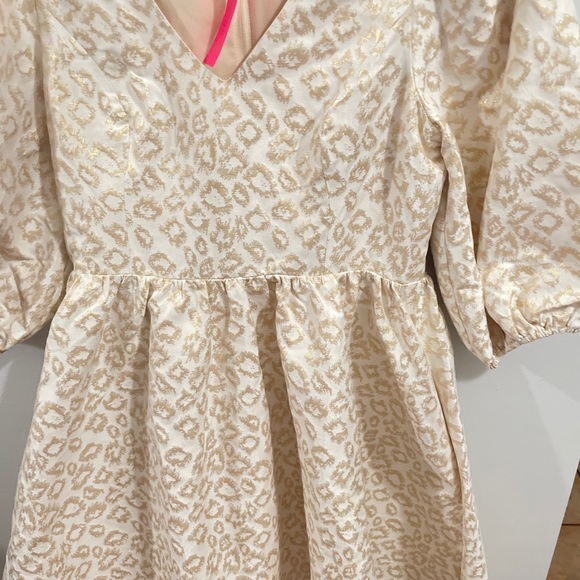 NWT Lilly Pulitzer Calyssa 3/4 Sleeve Leopard Print Dress Size 8 - Picture 3 of 10